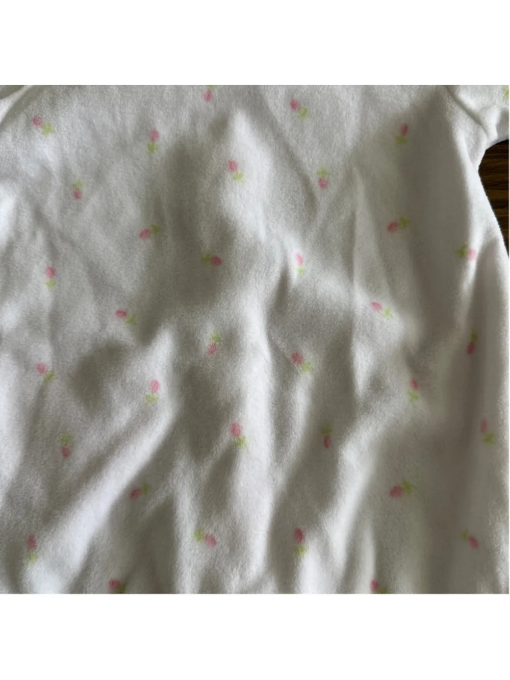 Vintage Carter's Footed Sleeper Baby Girl 3 Months Pink Floral Snap Front
